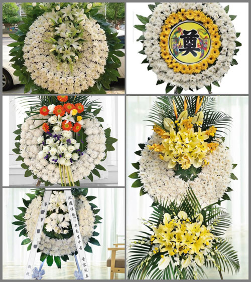广东梅州市蕉岭县三圳镇台塘村花圈速递